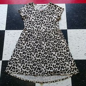 Girls leopard dress